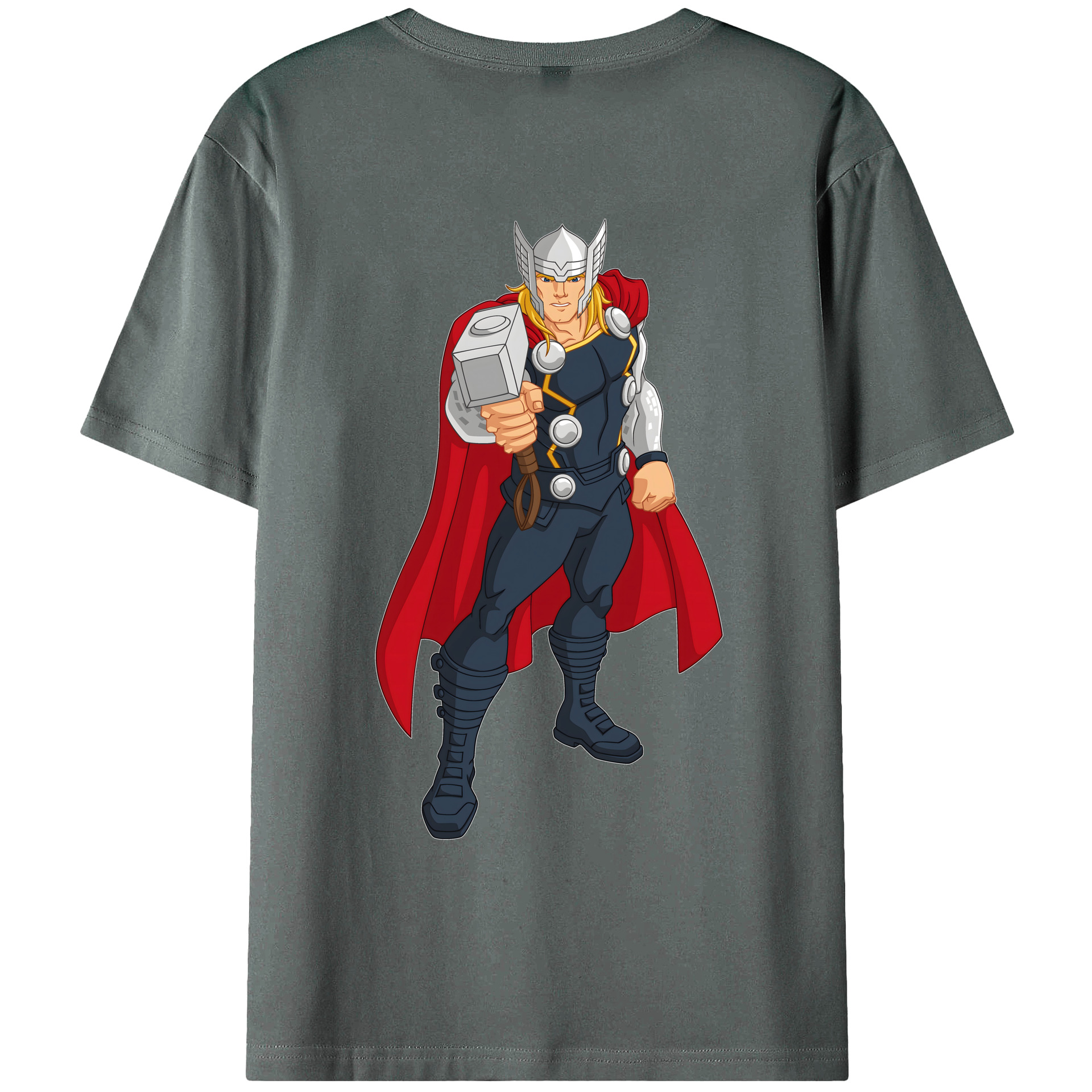 （画像用） アベンジャーズ The Avengers 綿100％ メンズ半袖Tシャツ（バックプリント） 通気性